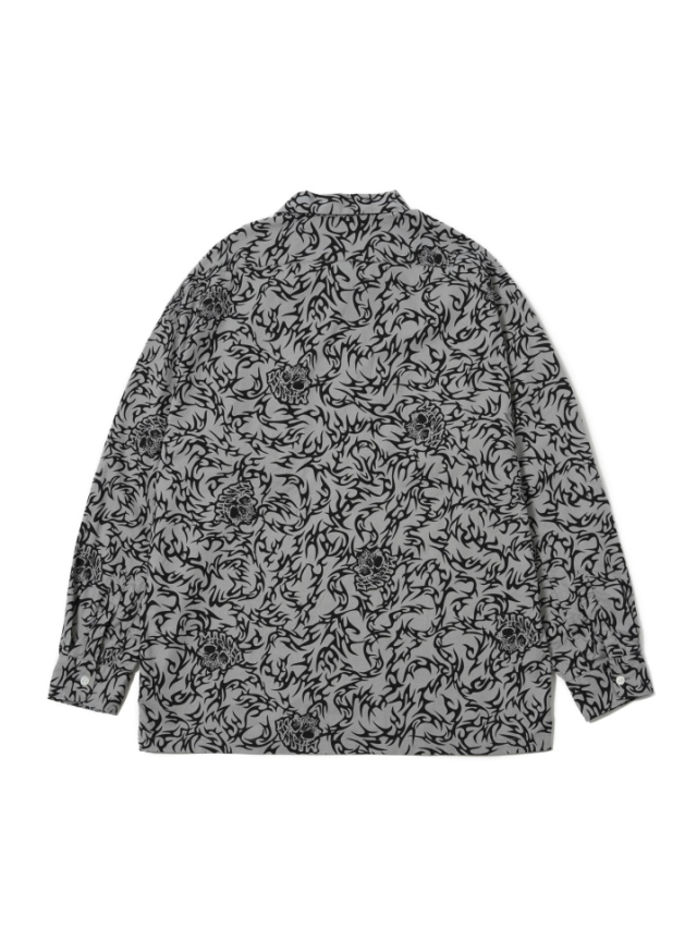 MASSES SKULL スカルシャツ Mサイズ MASSES 「SHIRT SKULL」 オープンカラーシャツ