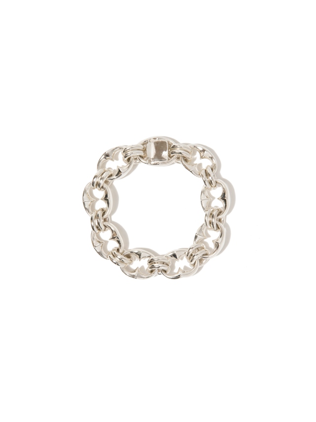 SILVER925 BIG OVAL BRACELET ブレスレット 重量86g composite｜3TYPES BIG CHAIN BRACELET ビッグチェーン