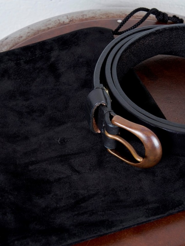 MASSES × Y's for men 「HEAVY OIL LEATHER CUSTOM BELT」 レザーベルト