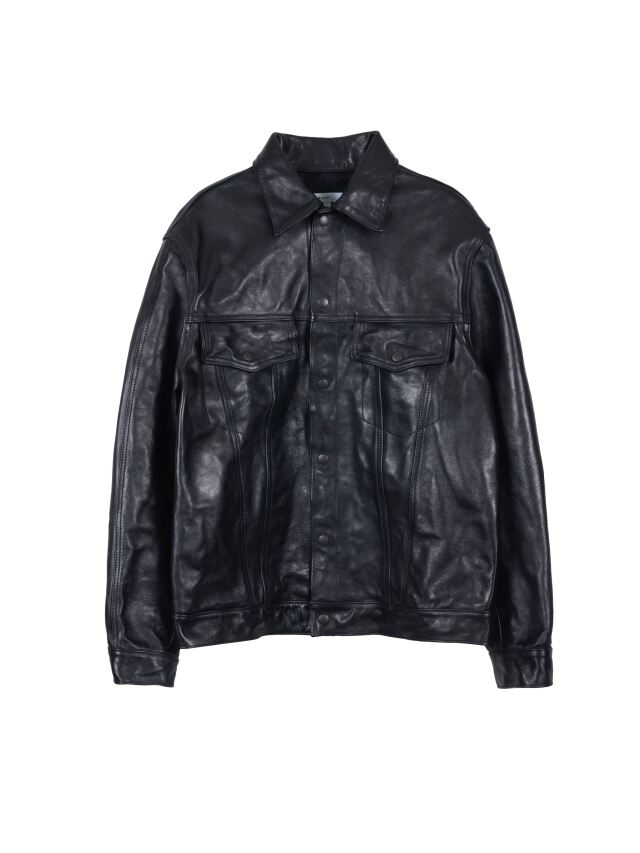 MASSES 「TRUCKER JACKET」 レザートラッカージャケット