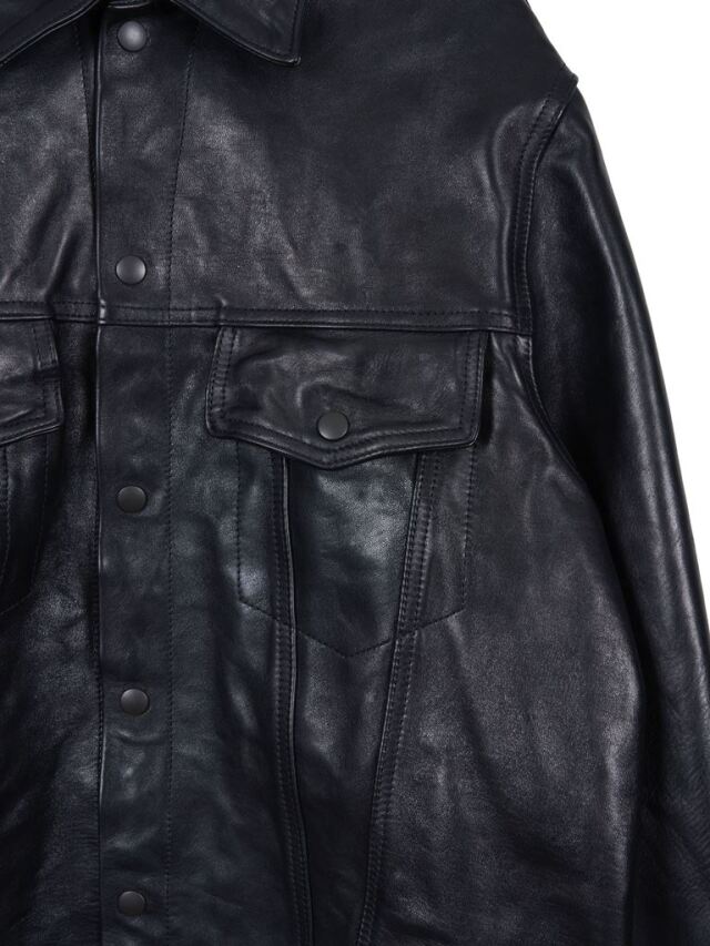 MASSES 「TRUCKER JACKET」 レザートラッカージャケット