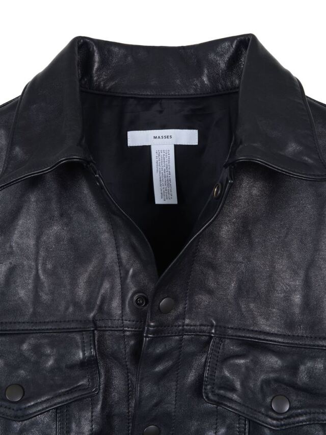 MASSES 「TRUCKER JACKET」 レザートラッカージャケット