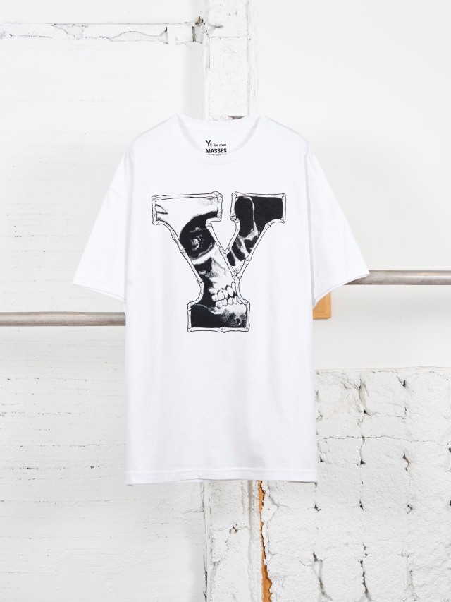 MASSES × Y's for men 「ROUND NECK SHORT SLEEVE T C Ys」 プリント