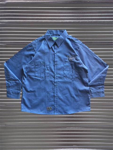 UNIVERSAL OVERALL×MINE 「 Dead Stock Work Shirts TC Stripe（Black