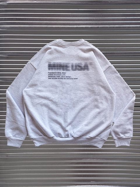 MINE 「Identity B.P. Crew Sweat」　クルーネックスウェット