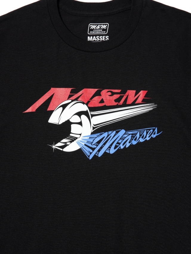 M&M CUSTOM PERFORMANCE × MASSESロンT Lサイズ M&M CUSTOM PERFORMANCE - M&M MASSES T-SHIRT HELL L/S / BLACK