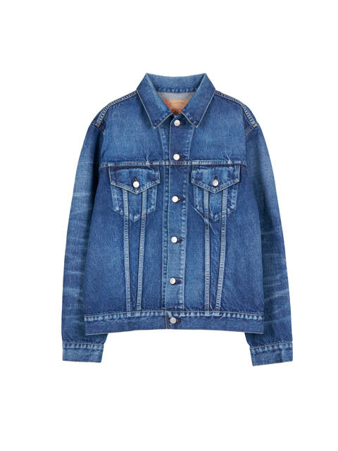 MASSES 「DENIM JKT TL H.WASH」 ヴィンテージ加工 3rdタイプ デニム