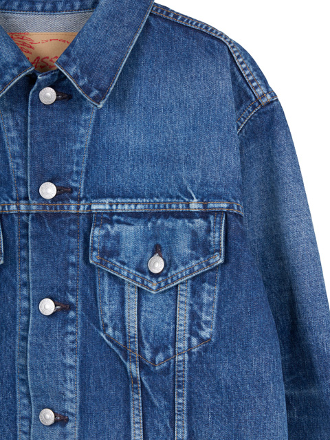 MASSES 「DENIM JKT TL H.WASH」 ヴィンテージ加工 3rdタイプ デニム