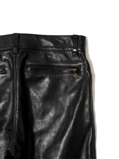 MASSES 「LEATHER PANTS VINTAGE W」 ウォッシュ加工 レザーパンツ