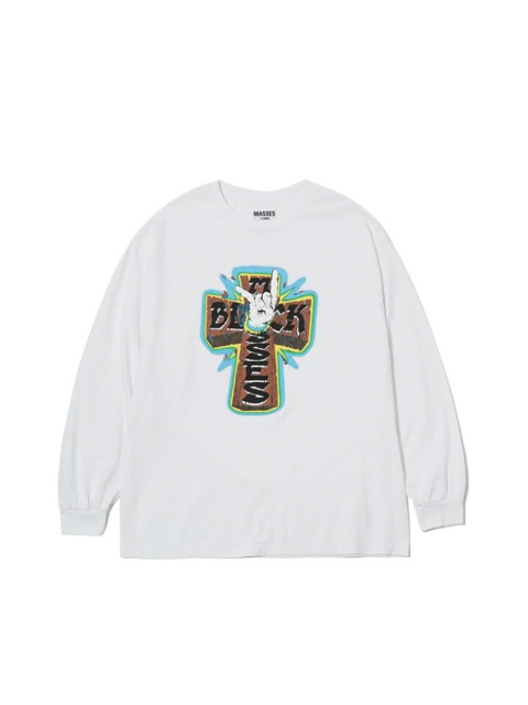 MASSES 「T-SHIRT L/S CROSS HAND」 プリントロングスリーブティーシャツ