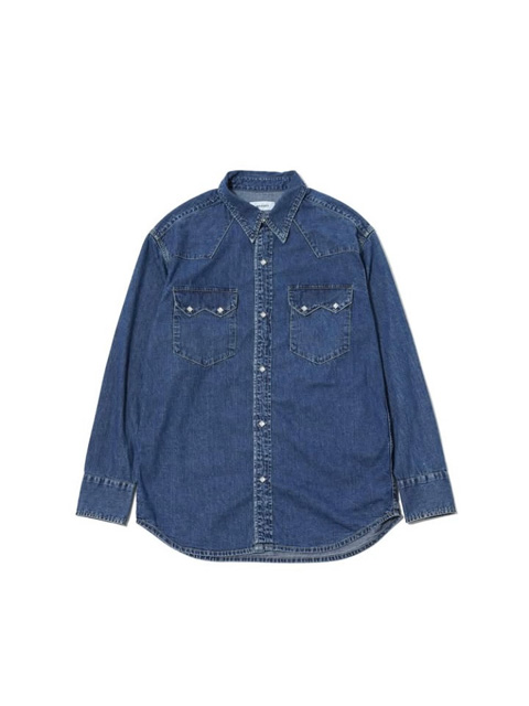 MASSES DENIM SHIRT H.WASH デニムウエスタンシャツ MASSES 「DENIM SHIRT H.WASH」 デニムウエスタンシャツ