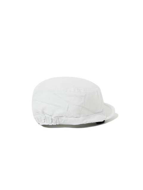 白 ワークキャップ テクスチャー生地 MASSES 「WHITE WORK CAP」 ウォッシュ加工 ワークキャップ