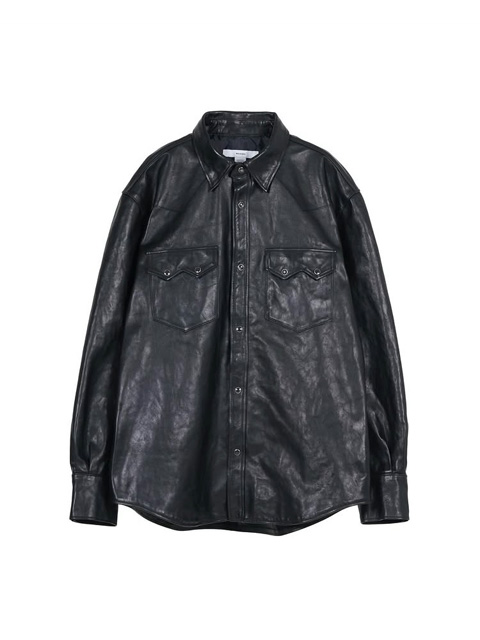 MASSES 「HORSE LEATHER SHIRT VINTAGE W」 ホースレザー ウエスタンシャツ