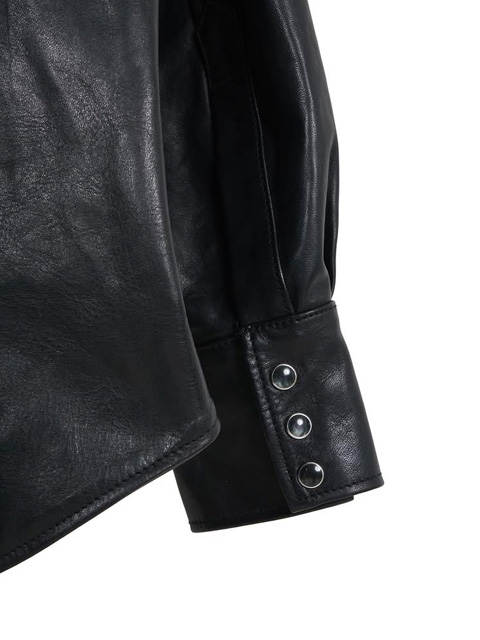 MASSES 「HORSE LEATHER SHIRT VINTAGE W」 ホースレザー ウエスタンシャツ