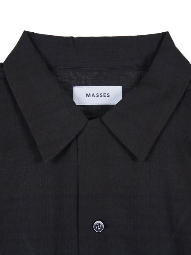 MASSES 「MADRAS DYED SHIRT」 オープンカラーシャツ