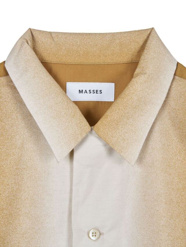 MASSES 「GRADATION SHIRT」 T/C オープンカラーシャツ