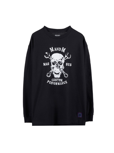 MASSES M&M ロンt M&M CUSTOM PERFORMANCE - M&M MASSES T-SHIRT HELL L/S / BLACK