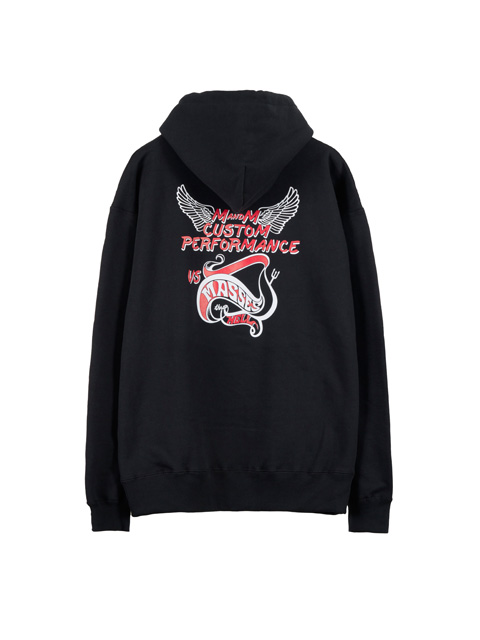 M&M CUSTOM PERFORMANCE × MASSES 「M&M×MASSES HOODED HELL」 プル