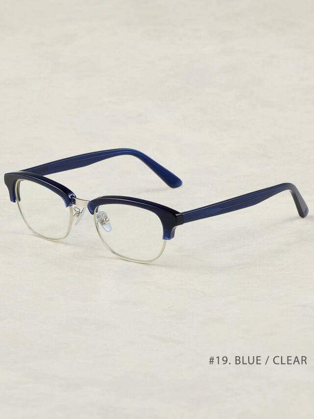 OWN 「#19 BLUE / CLEAR」 ブロータイプグラッシーズ