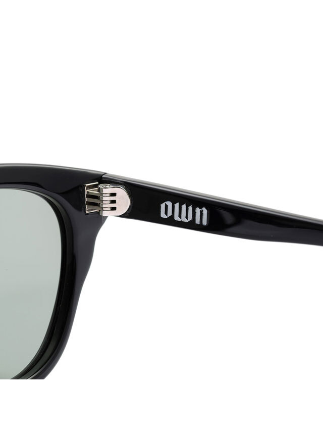 OWN 「#02 BLACK/GREEN」 ウェリントンタイプグラッシーズ