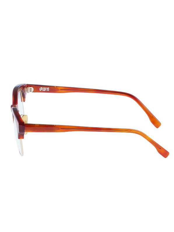 OWN 「#04 AMBER/CLEAR to GREY (調光レンズ)」 ブロータイプグラッシーズ