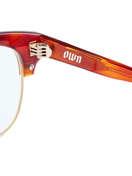 OWN 「#04 AMBER/CLEAR to GREY (調光レンズ)」 ブロータイプグラッシーズ