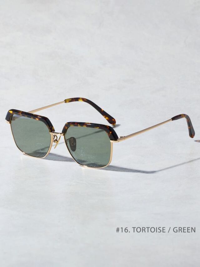 OWN　　「#16  TORTOISE/GREEN」　コンビネーション ブロウタイプグラシーズ　