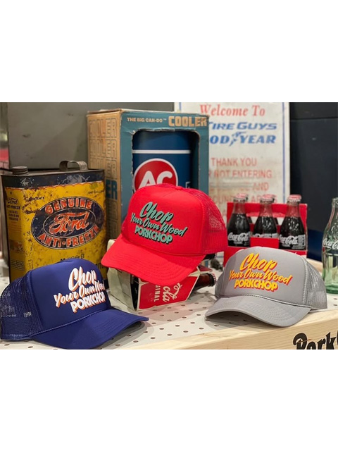 PORKCHOP/CHOP YOUR OWN WOOD CAP（KELLY GREEN）［メッシュ