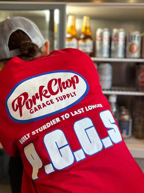 ポークチョップガレージサプライ　PCGS BLOCK TEE WHITE L ポークチョップガレージサプライ PCGS BLOCK TEE WHITE L ポーク