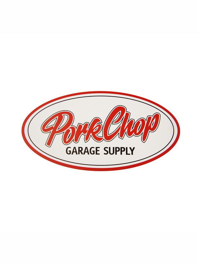 PORKCHOP GARAGE SUPPLY　　　「PORKCHOP OVAL STICKER 〈LARGE〉」 　ステッカー