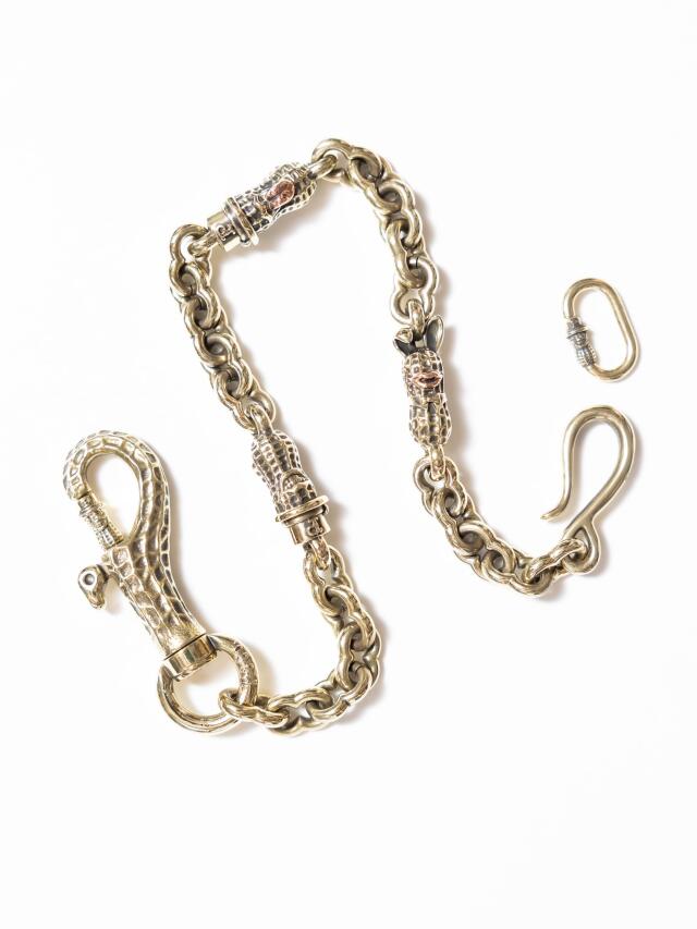 Peanuts&Co 「3 PEANUTS WALLET CHAIN BRASS」