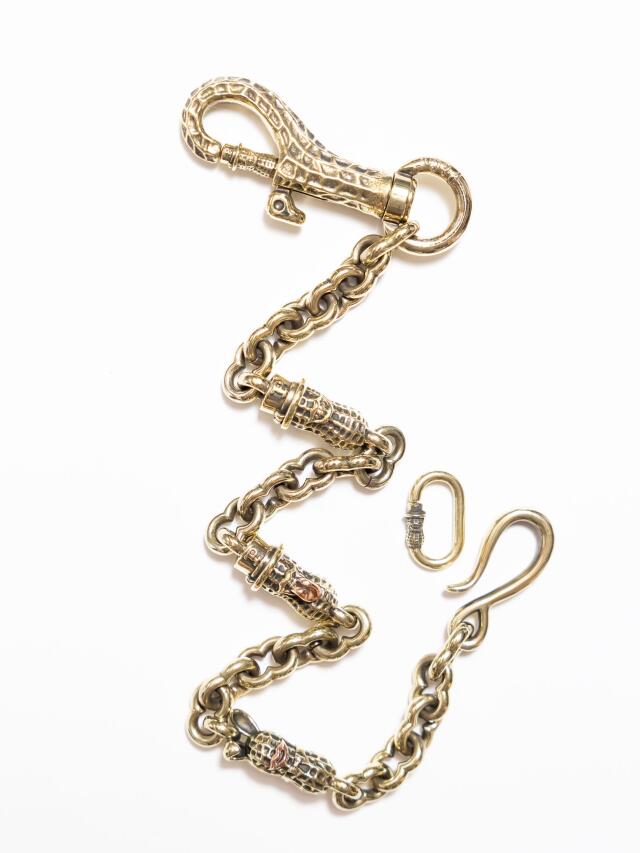 Peanuts&Co 「3 PEANUTS WALLET CHAIN BRASS」