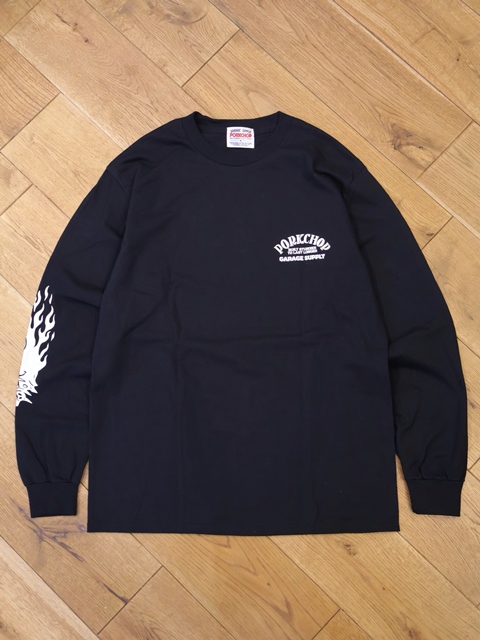 PORKCHOP Garage Supply 長袖カットソー 黒 全2色】ポークチョップガレージサプライ PORKCHOP GARAGE SUPPLY