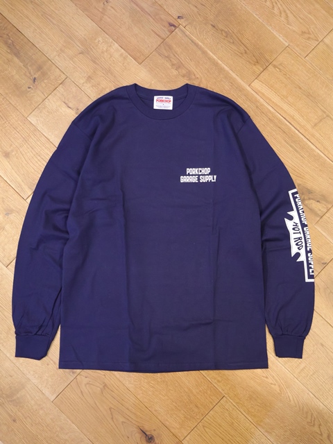 PORKCHOP GARAGE SUPPLY 「BAR&SHIELD L/S TEE」 ロングスリーブ