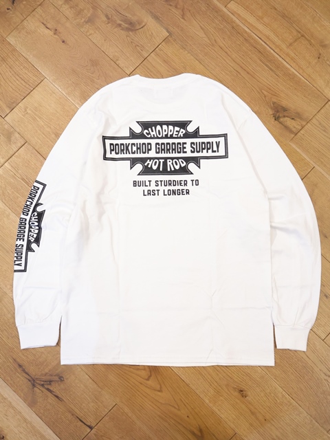 PORKCHOP GARAGE SUPPLY 「BAR&SHIELD L/S TEE」 ロングスリーブ