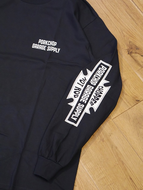 PORKCHOP GARAGE SUPPLY 「BAR&SHIELD L/S TEE」 ロングスリーブ