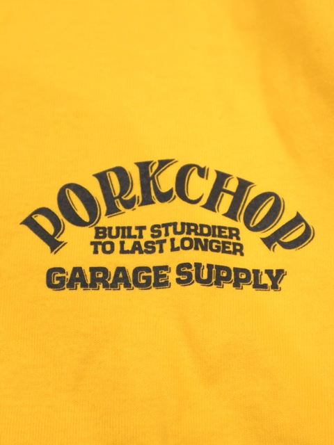 Porkchop Garage Supply Tシャツ M オレンジ NEIGHBORHOOD - ポークチョップガレージサプライ カレッジT