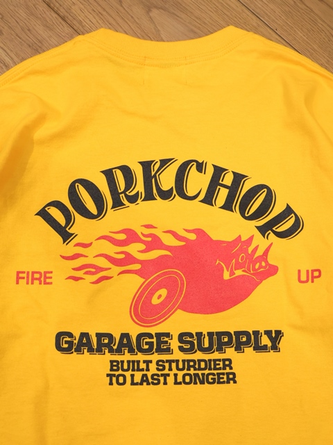 PORKCHOP GARAGE SUPPLY 「FIRE UP L/S TEE」 ロングスリーブ