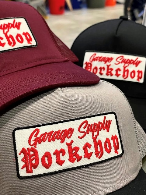 パオパオチャンネル　キャップ PORKCHOP GARAGE SUPPLY 「O.E. WAPPEN MESH CAP」 5パネル