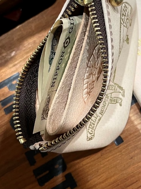 PORKCHOP GARAGE SUPPLY × 福祿壽 「NEW BIKER WALLET」 ピッグスキン