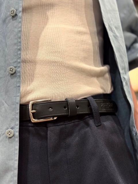 PORKCHOP GARAGE SUPPLY 「LEATER BELT」 レザーベルト