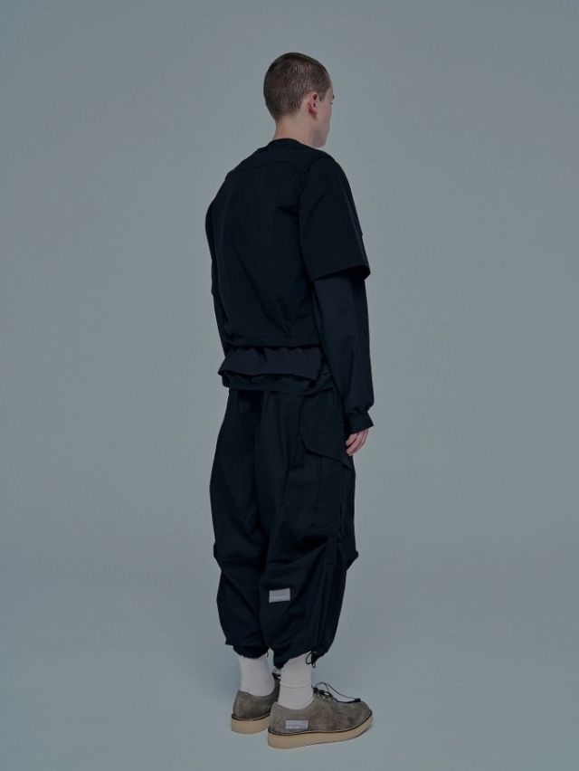 POLIQUANT 「THE CHANGING LENGTH/HEM CROPPED CARGO PANTS」 ワイド