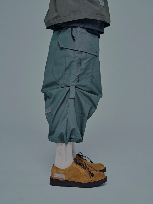 POLIQUANT 「THE CHANGING LENGTH/HEM CROPPED CARGO PANTS」 ワイド