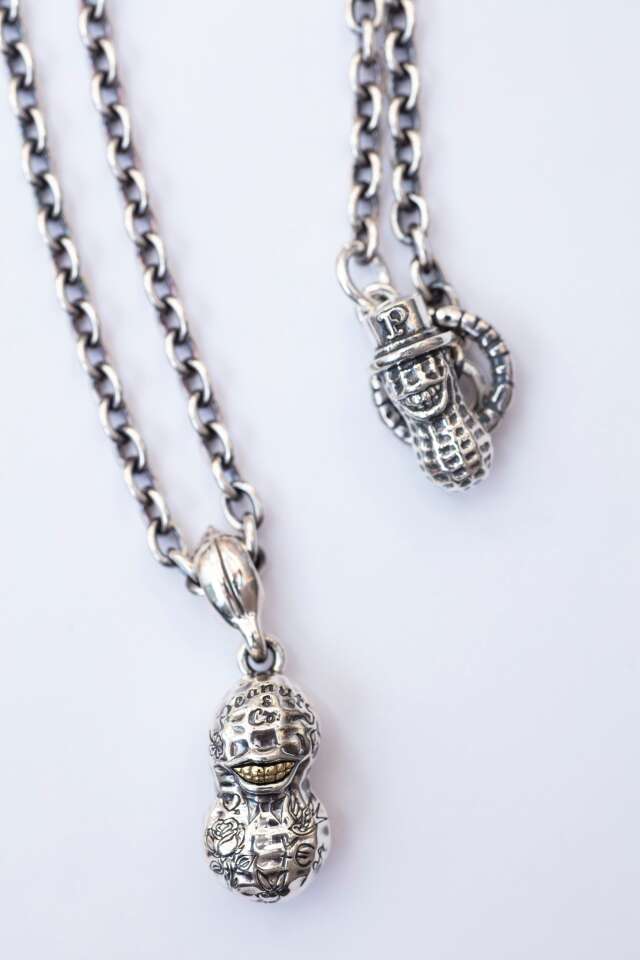 Peanuts&Co　「NORMAL TATTOO PEANUTS S SILVER × K10YG + CHAIN 50cm」 　ペンダントトップ&ネックレス