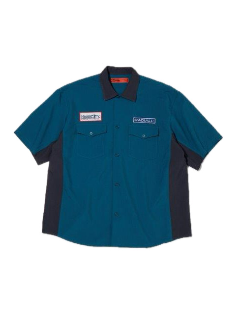 RADIALL 「LOWLANE - REGULAR COLLARED SHIRT S/S」 オープンカラー