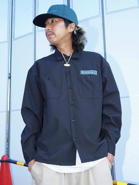 RADIALL 「WHEELS - REGULAR COLLARED SHIRT L/S 」 T/Cポプリン