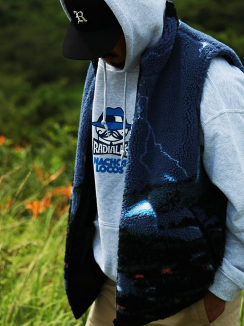 RADIALL 「DROP CITY -REVERSIBLE VEST」 リバーシブル フリースベスト