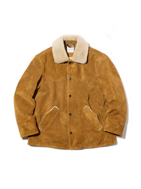 RADIALL 「MUSCLE SHOALS - RANCH COAT」 スエードレザー ボアランチコート