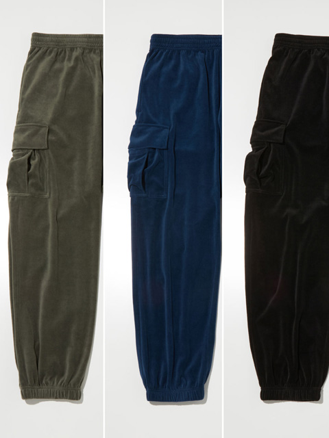 RADIALL 「 FLAGS ー CARGO TRACK PANTS」 T/Cベロア カーゴパンツ
