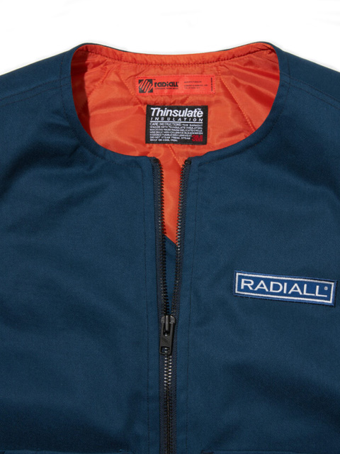 RADIALL 「CNQ RIVERSIDE -ZIP UP VEST」 T/Cツイル パデッドベスト
